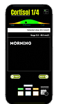 salivary cortisol hormone test result display