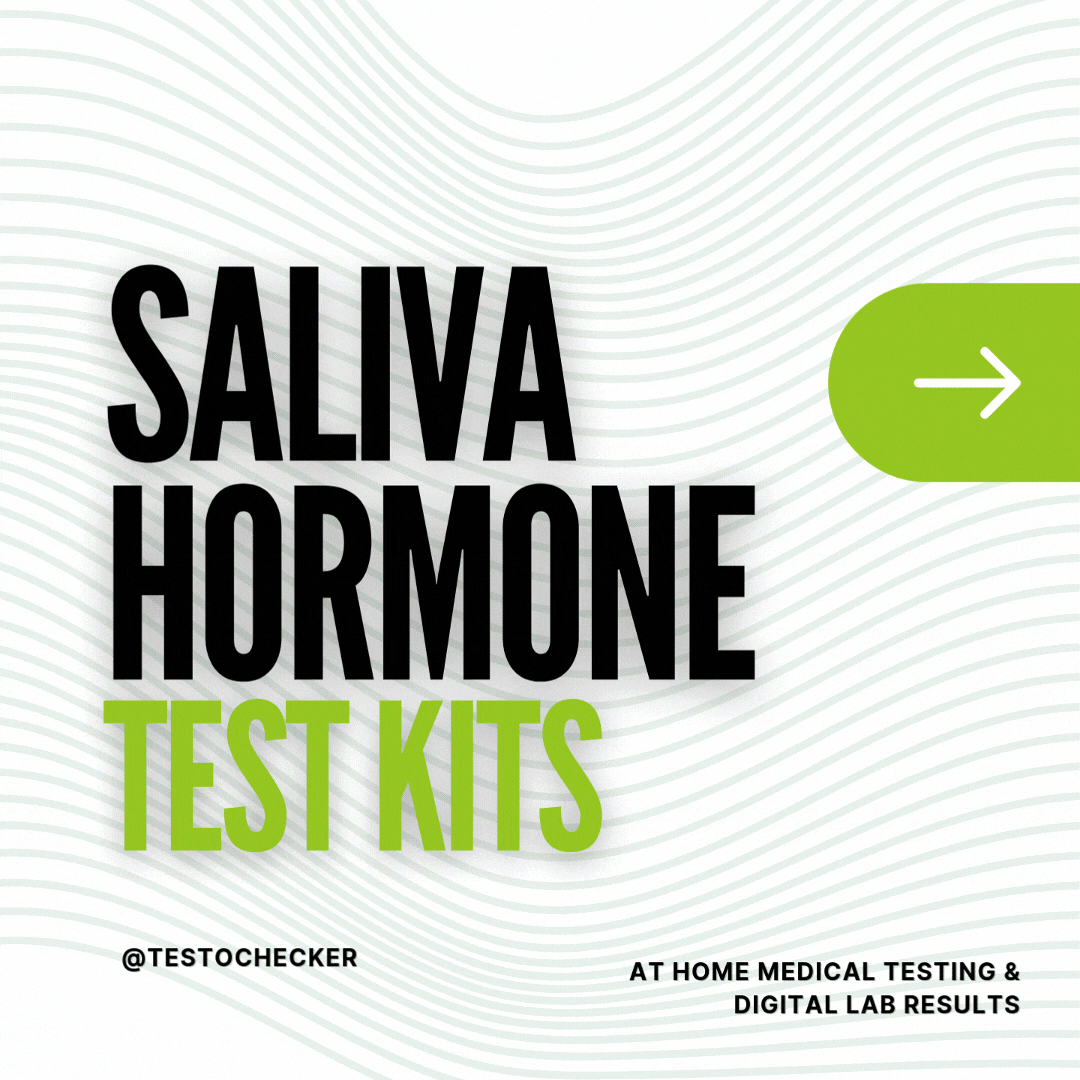 Testochecker's range of saliva hormone test kits.