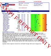 sample saliva toxic metals test report