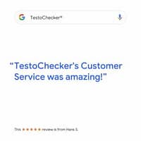 Testochecker's customer service was amazing.