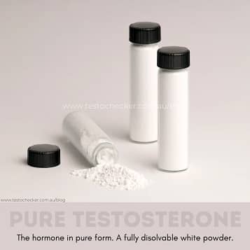 pure testosterone in powder form