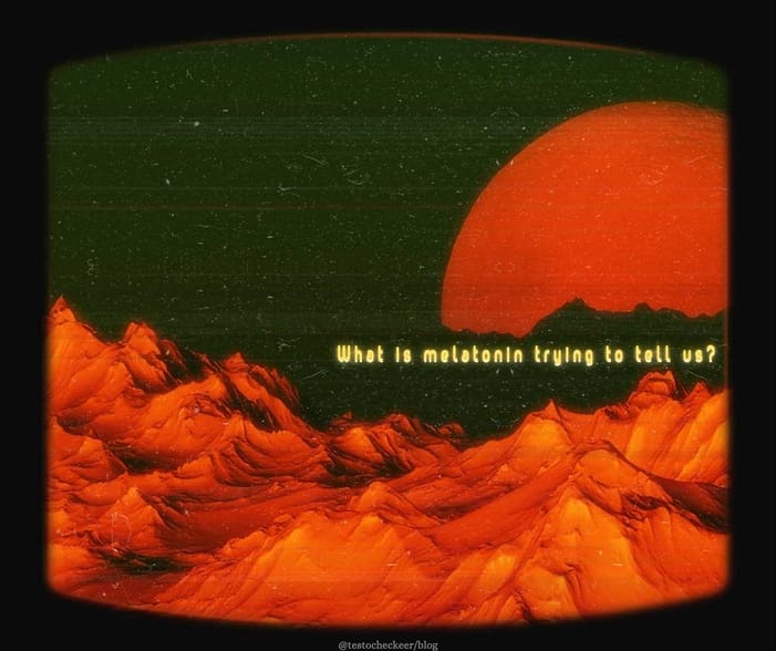 The earths moon and the melatonin hormone. Both cyclic by nature.