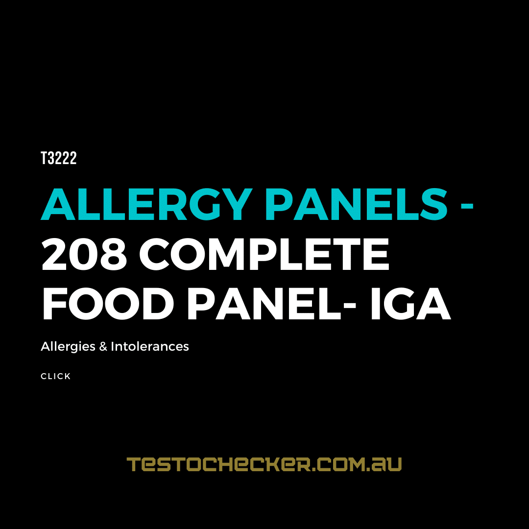 Allergy Panels 208 Complete Food Panel IgA