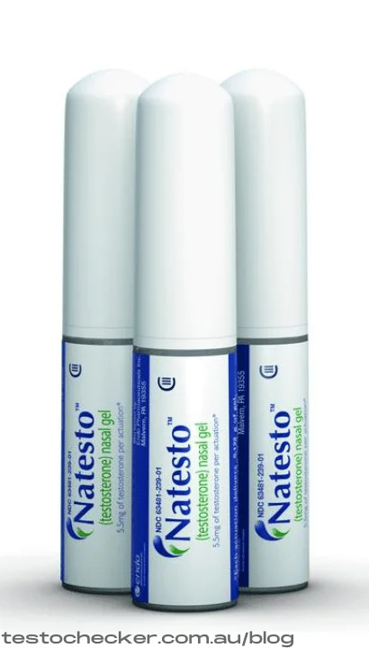Natesto nasal testosterone gel. Packaging. Not for sale.